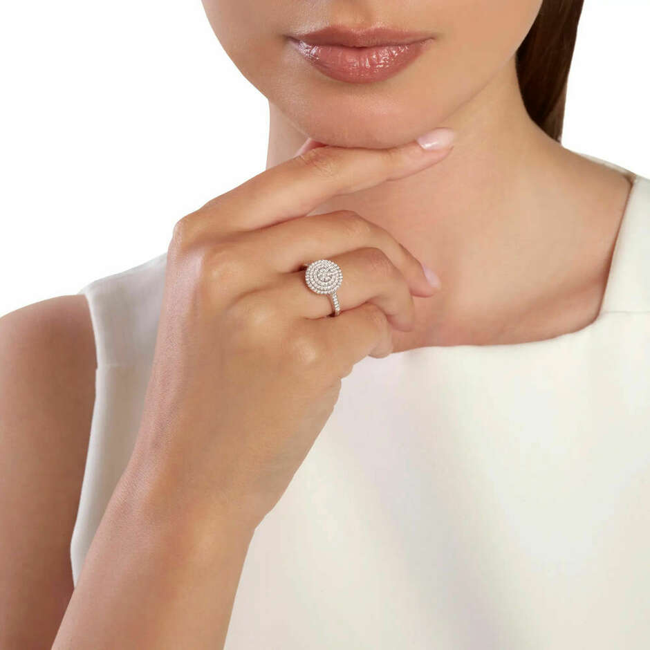 Anello Salvini Bagliori in oro bianco con diamanti