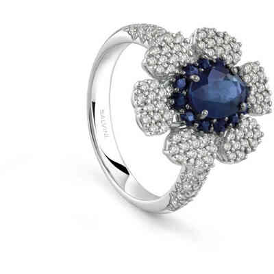 Anello Salvini Incantesimo con Zaffiro e Diamanti