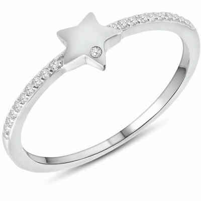 Anello Stella in argento e zirconi Anello Stella in argento e zirconi