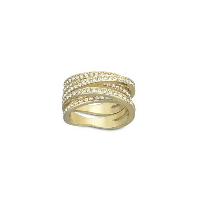 Anello Swarovski Spiral in acciaio