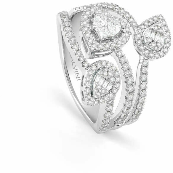 Anello trilogy Salvini Magia cuore e goccia