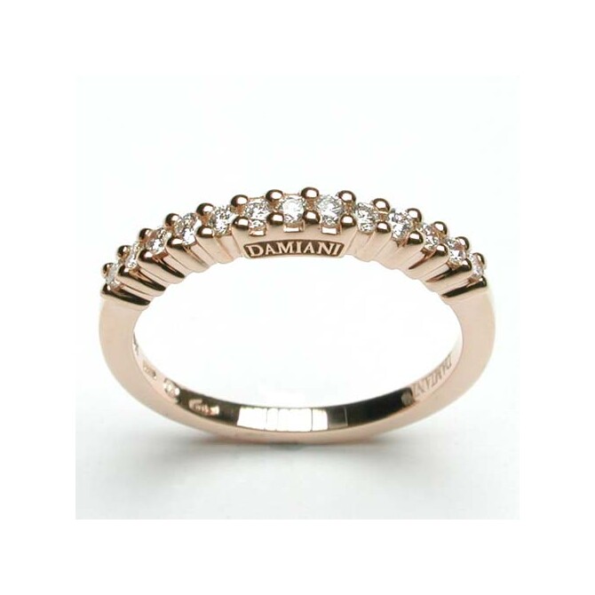 Anello Veretta Damiani Swing in oro rosa e brillanti