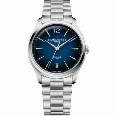 Baume&Mercier Clifton Blue Steel Watch Baume&Mercier Clifton Blue Steel Watch