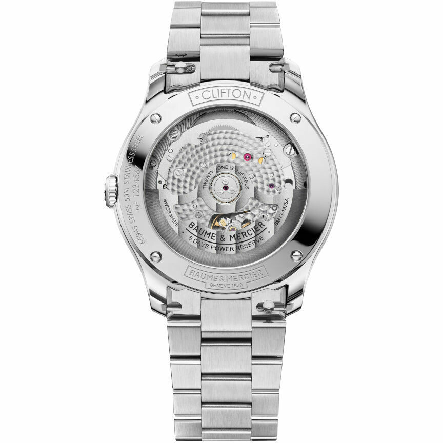 Baume&Mercier Clifton White Steel Watch