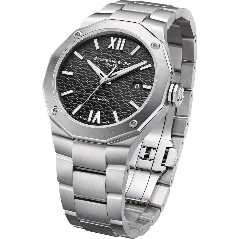 Baume&Mercier Riviera Automatic black 42mm steel watch