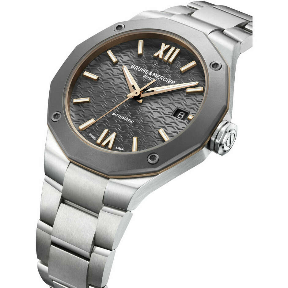 Baume & Mercier Riviera Automatic Titanium and Steel Watch 36mm