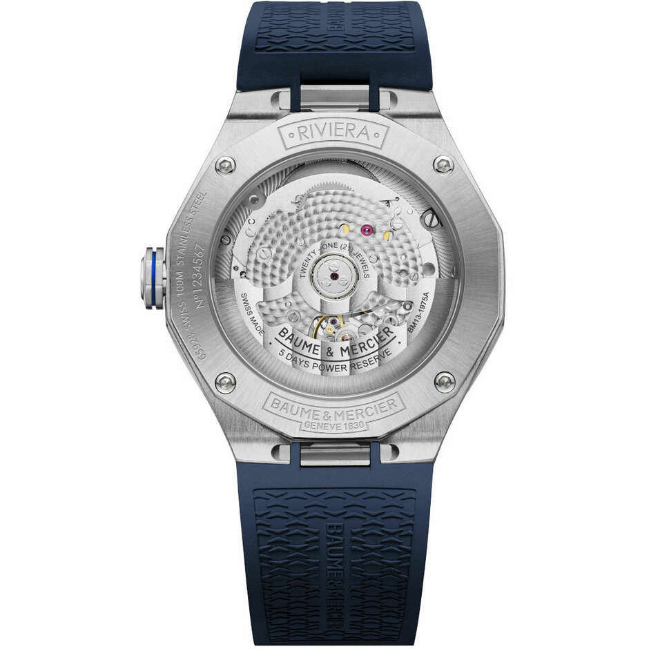 Baume&Mercier Riviera Baumatic 39mm blue watch