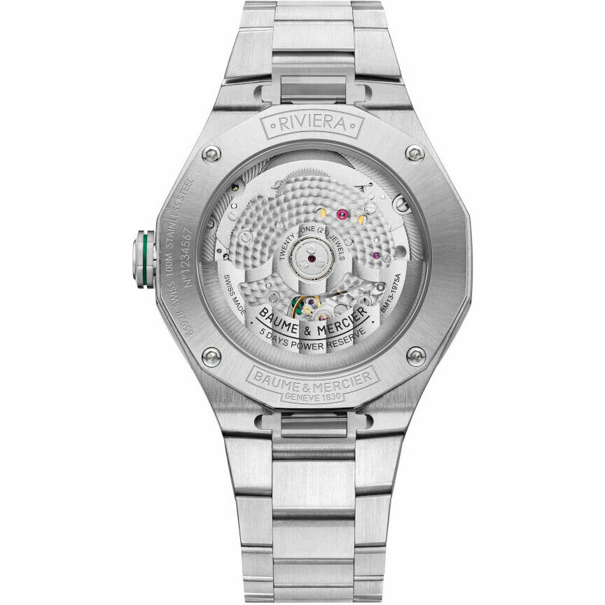 Baume&Mercier Riviera Baumatic 39mm Green Watch