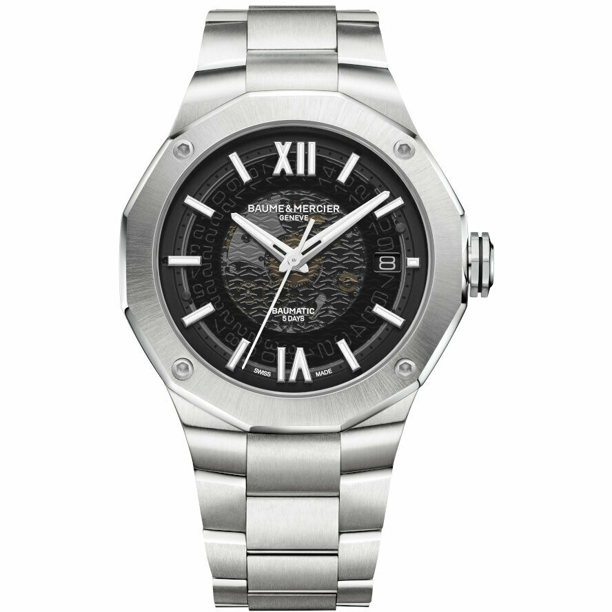 Baume&Mercier Riviera Baumatic Men's Steel Watch Black