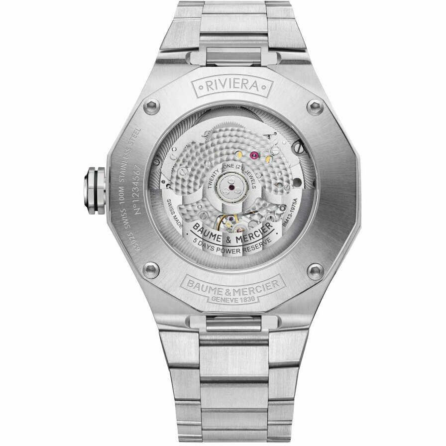 Baume&Mercier Riviera Baumatic Men's Steel Watch Black