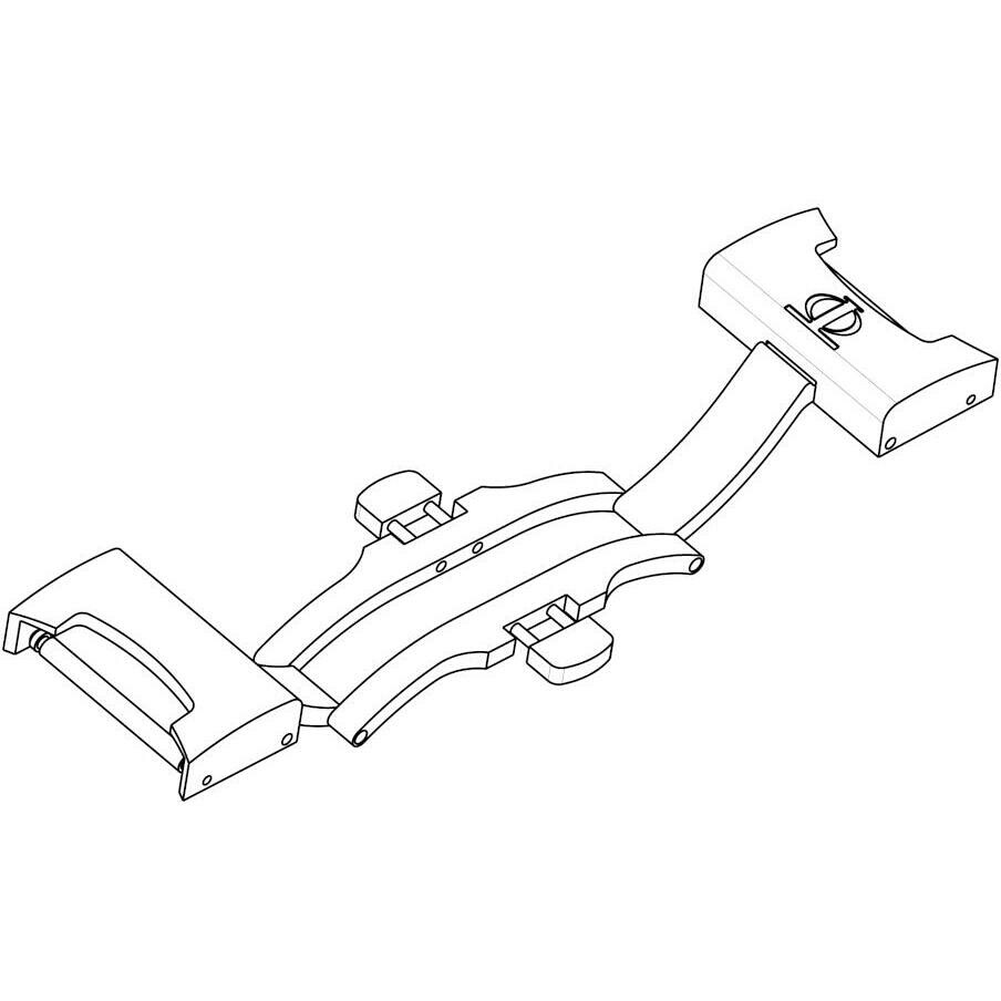 Baume&Mercier Riviera folding clasp for rubber strap