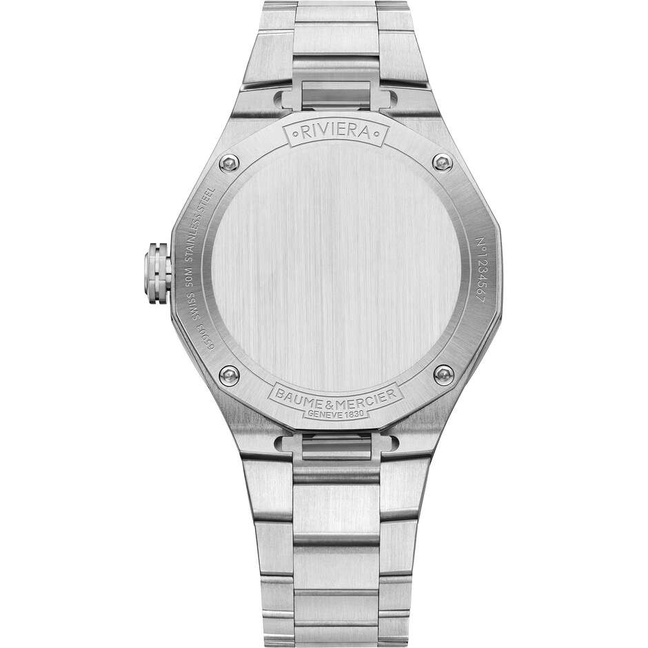Baume&Mercier Riviera quartz watch 36mm steel