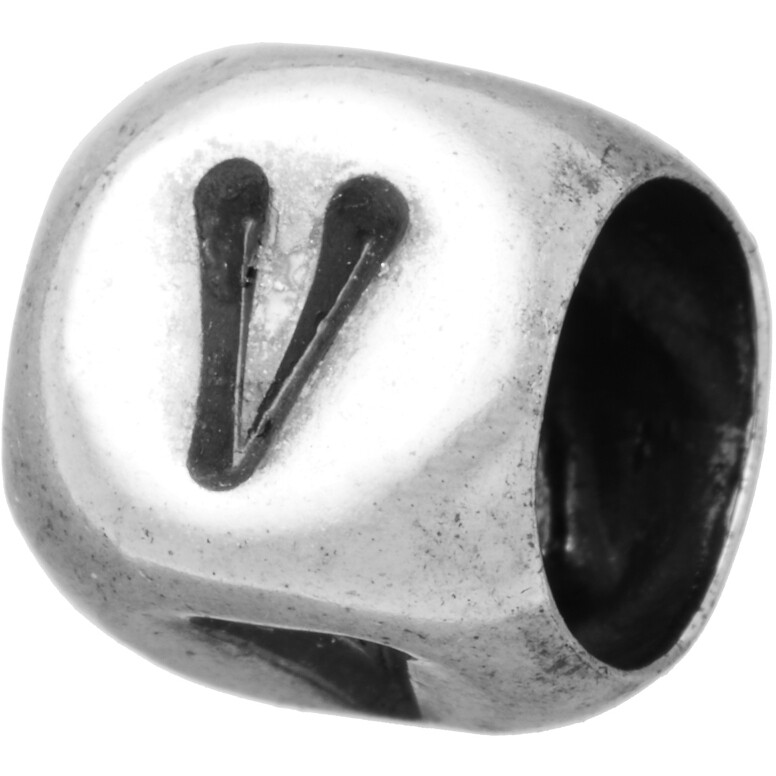 Bead Giovanni Raspini letter V