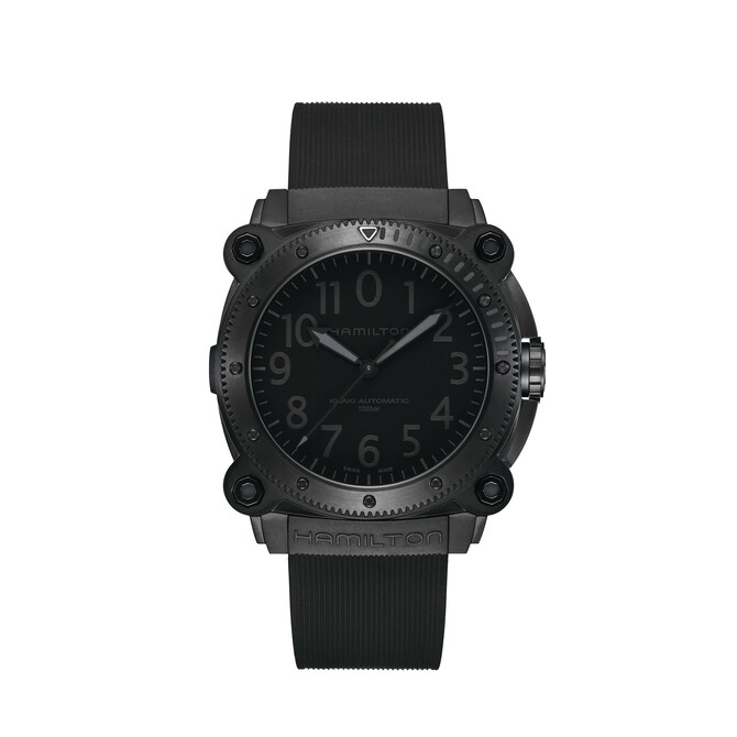 BeLowzero Titanium Automatic Watch with black case and strap
