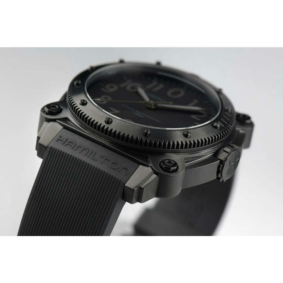BeLowzero Titanium Automatic Watch with black case and strap