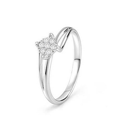 Bliss Caresse ring in gold and diamonds