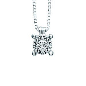 Bliss necklace in white gold and diamond Bliss necklace in white gold and diamond