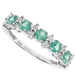 Bliss ring in white gold, diamonds and emeralds Emerald