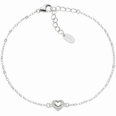 Bracciale Donna Charm Bambina e Cuori Dorato- Amen - Lord Gioielli