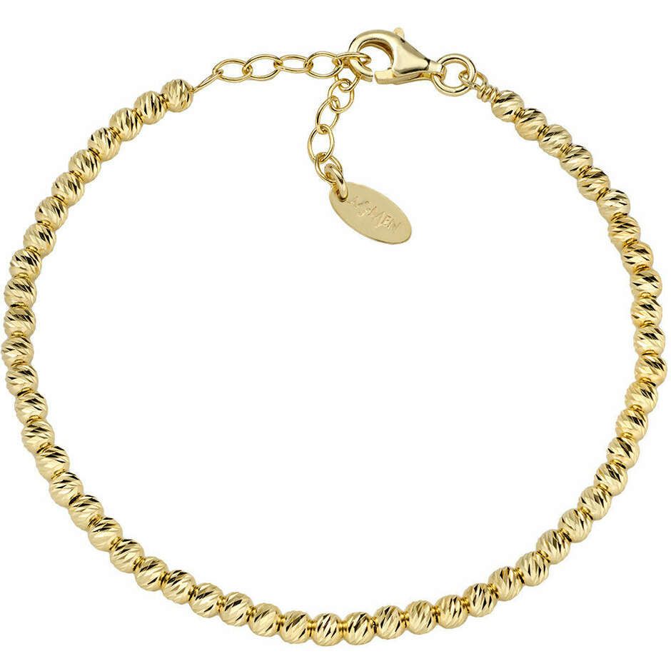 Bracciale Amen sfere diamantate dorate