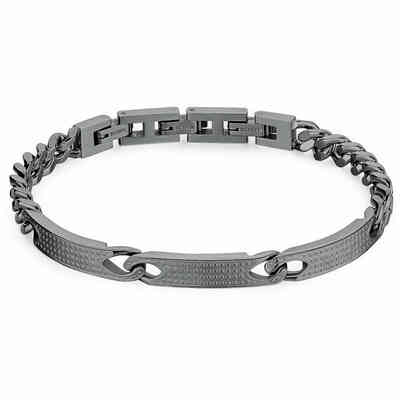 Bracciale Brosway Bullet in acciiao maglia a catena in acciaio brunito Bracciale Brosway Bullet in acciiao maglia a catena in acciaio brunito