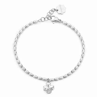 Bracciale Brosway Chakra portafortuna con ciondolo quadrifoglio Bracciale Brosway Chakra portafortuna con ciondolo quadrifoglio