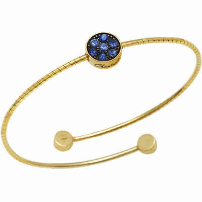 Bracciale Chantecler Paillettes in oro giallo zaffiri e smalto blu Bracciale Chantecler Paillettes in oro giallo zaffiri e smalto blu