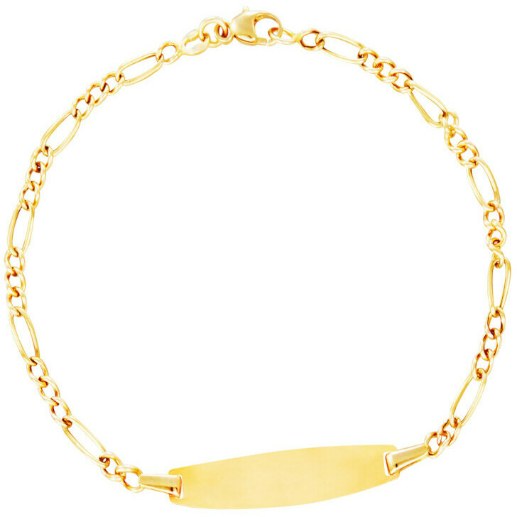 Bracciale da neonato Stroili in oro con targhetta personalizzabile