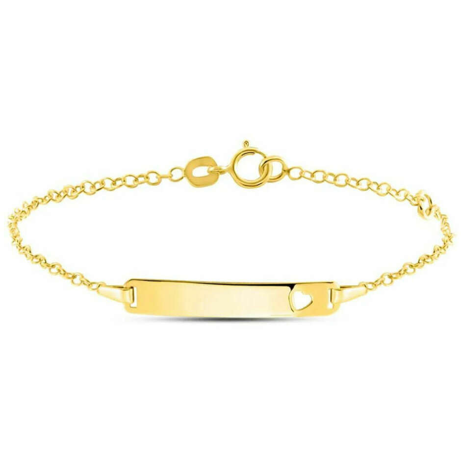 Bracciale da neonato Stroili in oro con targhetta