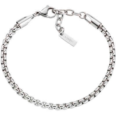 Bracciale da uomo Amen in acciaio maglia a catena tonda Bracciale da uomo Amen in acciaio maglia a catena tonda