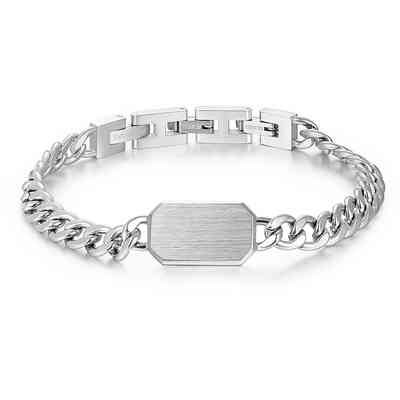 Bracciale da uomo Brosway INK in acciaio maglia a catena Bracciale da uomo Brosway INK in acciaio maglia a catena