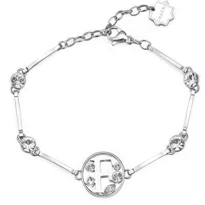 Bracciale Donna Brosway Chakra con lettera e cristalli Bracciale Donna Brosway Chakra con lettera e cristalli