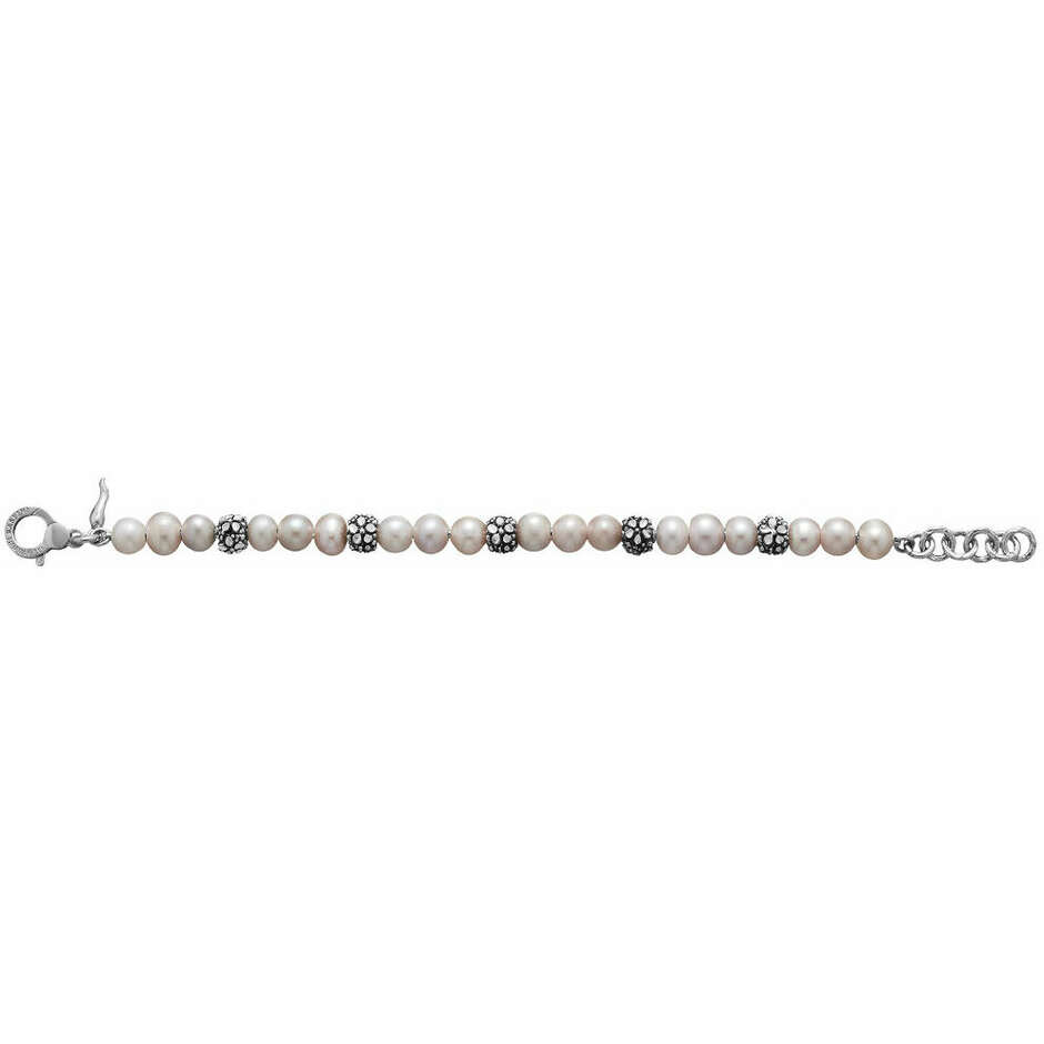 Bracciale Giovanni Raspini Blossom Light in argento e perle rosa naturali
