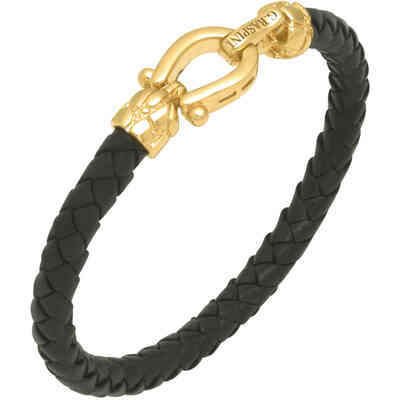 Bracciale Giovanni Raspini Cuoio Croco Dorato