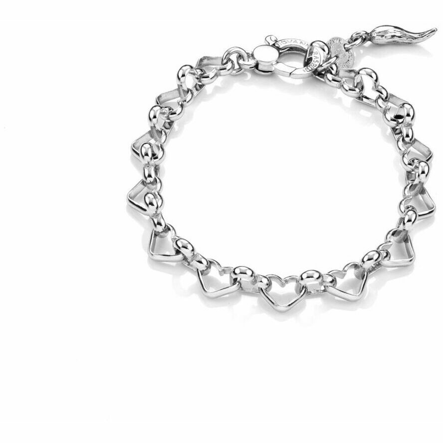 Bracciale Giovanni Raspini in argento catena a Cuori
