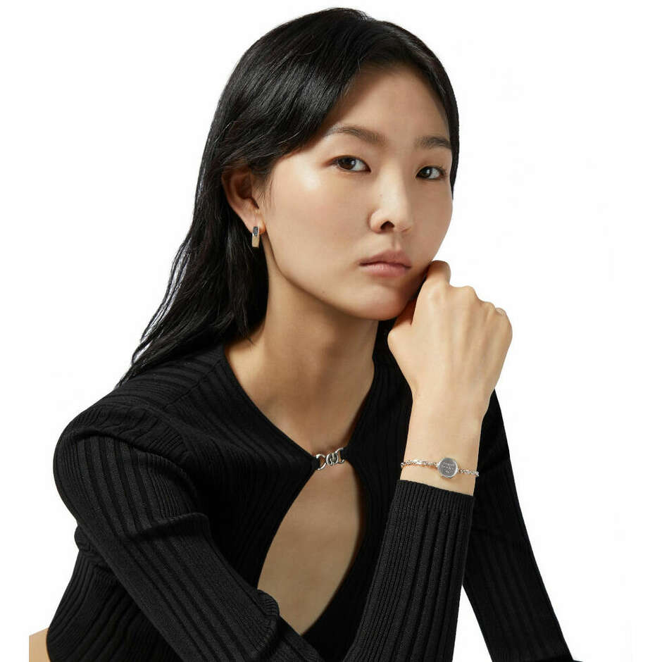 Bracciale Gucci Trademark in argento con centrale esagonale