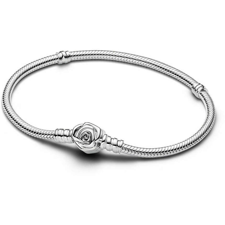 Bracciale Pandora con Chiusura a Rosa