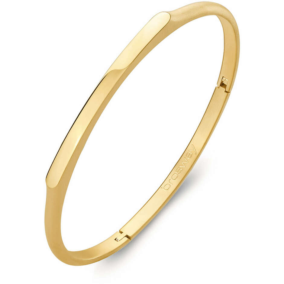 Bracciale rigido Brosway With You da uomo in acciaio dorato