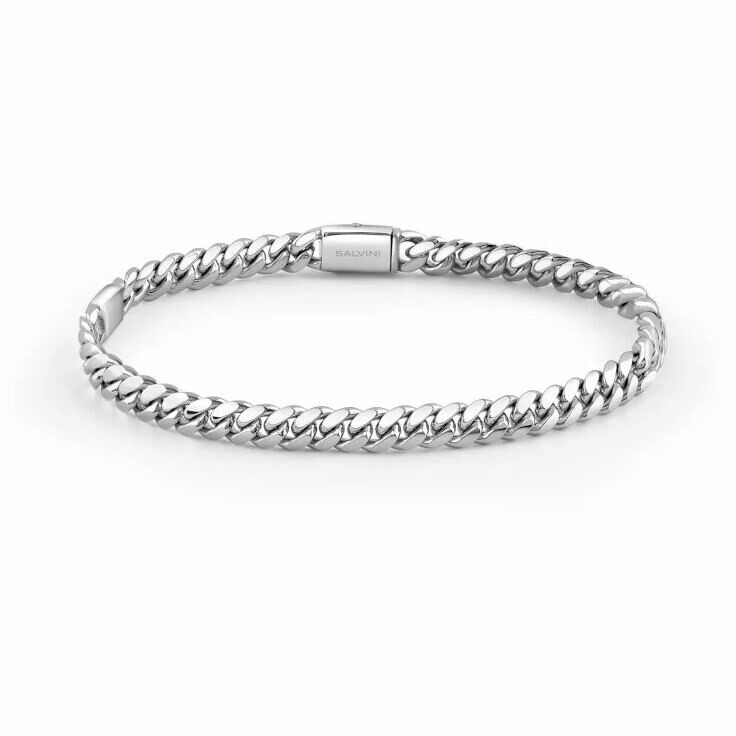 Bracciale Salvini da uomo maglia catena in argento