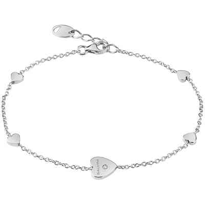 Bracciale Salvini in oro bianco 9kt e diamnte con simboli a forma di cuore Bracciale Salvini in oro bianco 9kt e diamnte con simboli a forma di cuore
