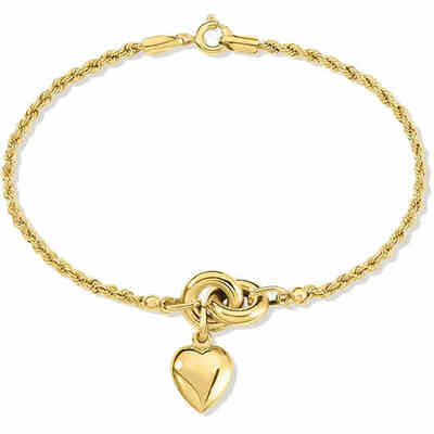 Bracciale Stroili Cuore pendente in oro Giallo