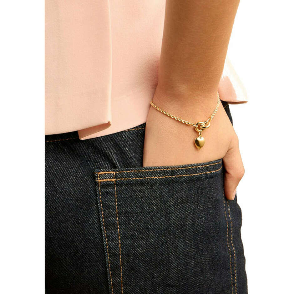 Bracciale Stroili Cuore pendente in oro Giallo