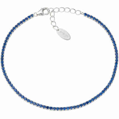 Bracciale Tennis Amen con zirconi Blu 1,5 mm Bracciale Tennis Amen con zirconi Blu 1,5 mm