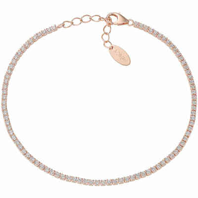 Bracciale Tennis Amen Rosé con zirconi bianchi 1,5 mm Bracciale Tennis Amen Rosé con zirconi bianchi 1,5 mm