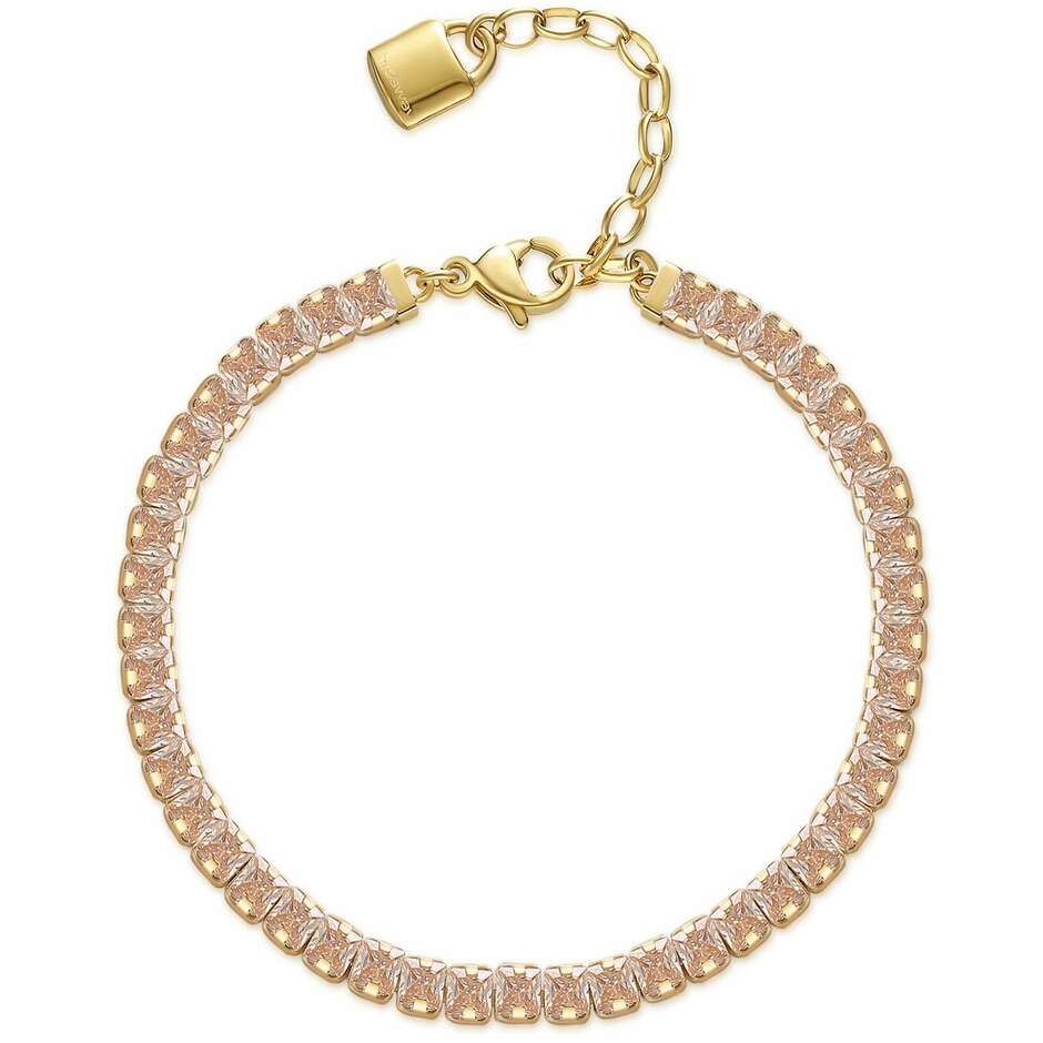 Bracciale Tennis  Brosway Desideri in acciaio e zirconi champagne