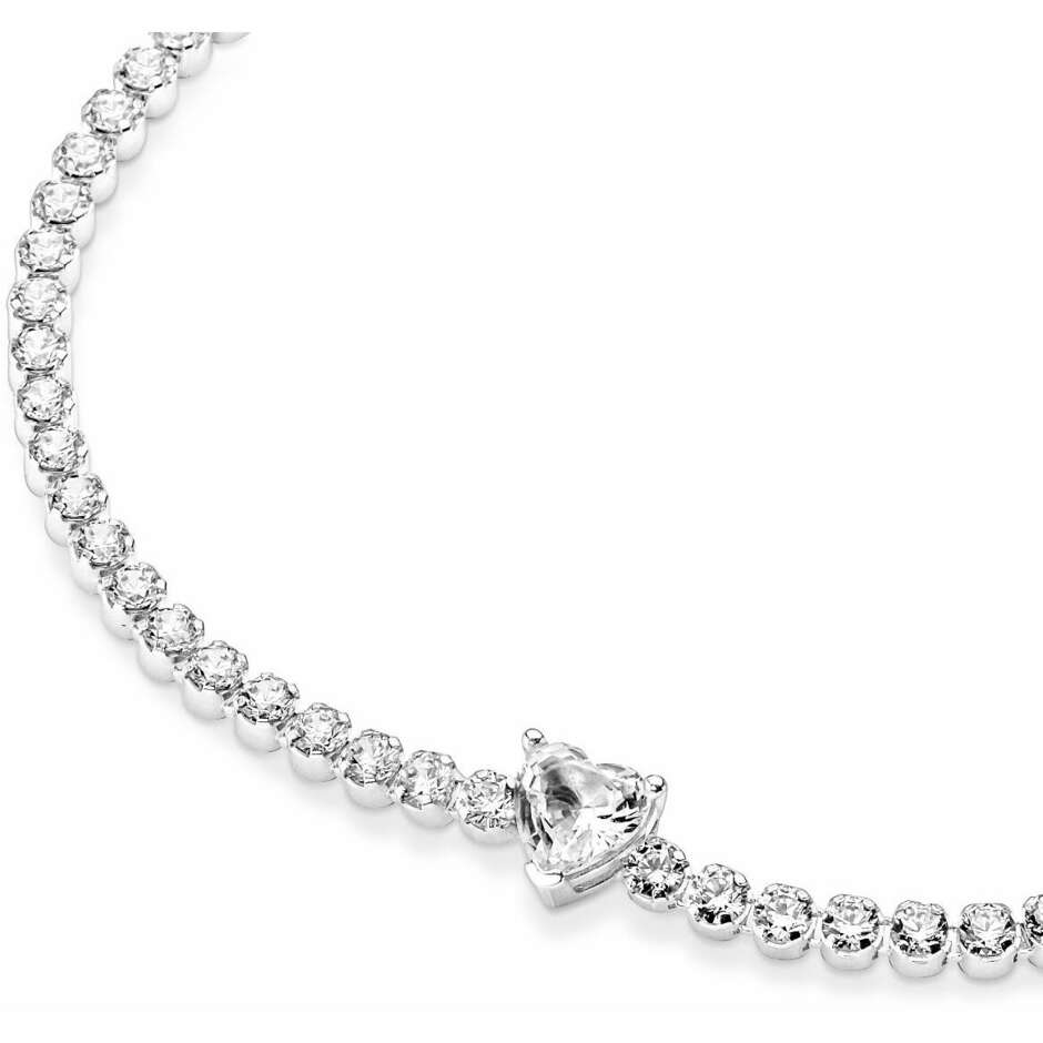 Bracciale Tennis Pandora con Cuore in rilievo