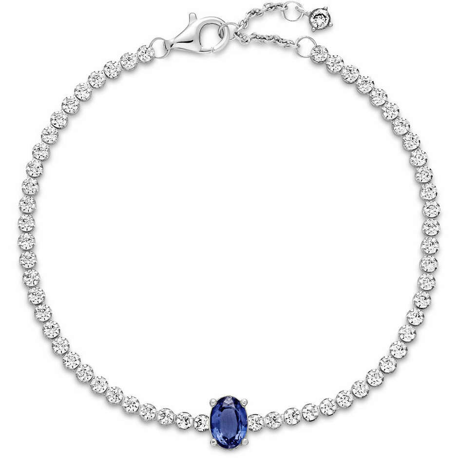 Bracciale Tennis Pandora con Pietra Blu