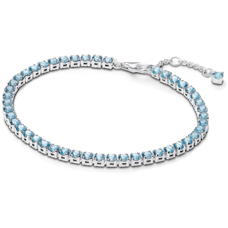 Bracciale Tennis Pandora Cristalli Azzurri
