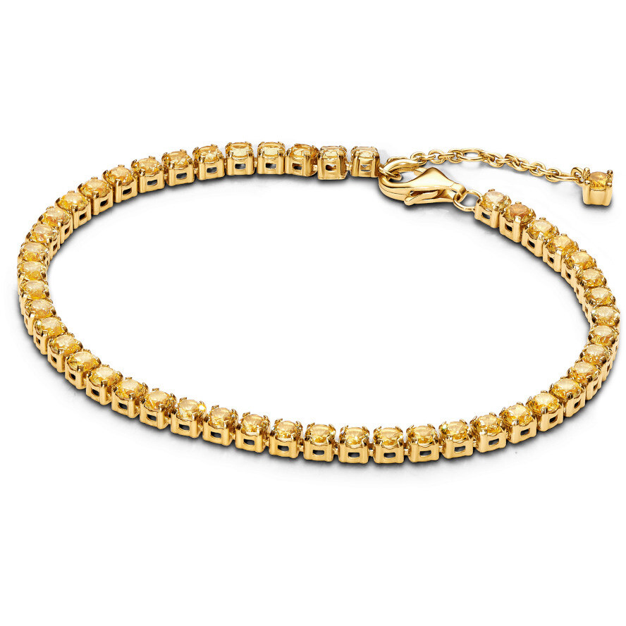 Bracciale Tennis Pandora Cristalli Gialli placcato oro
