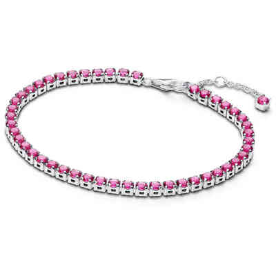 Bracciale Tennis Pandora Cristalli Rosa Scuro Bracciale Tennis Pandora Cristalli Rosa Scuro